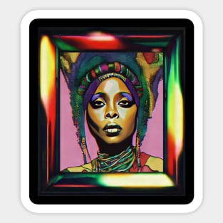 Erykah Badu Inspired Sticker